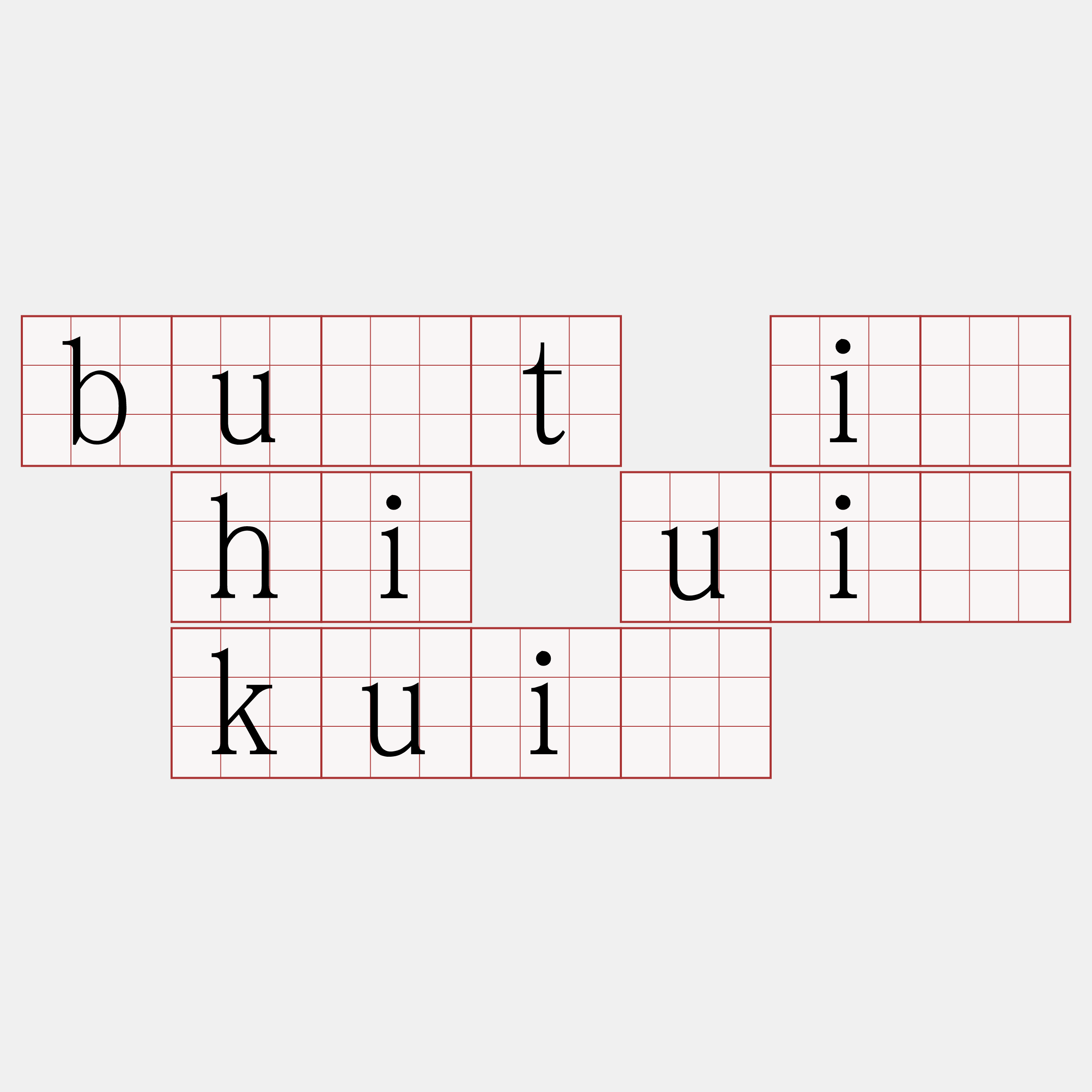 bu̍t í hi uî kuì